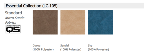 Pride Essential LC-105 Standard Fabrics