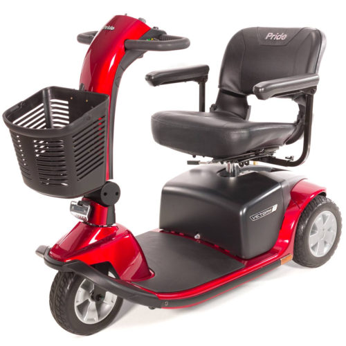 Pride Victory 9 Scooter 3 wheel Red